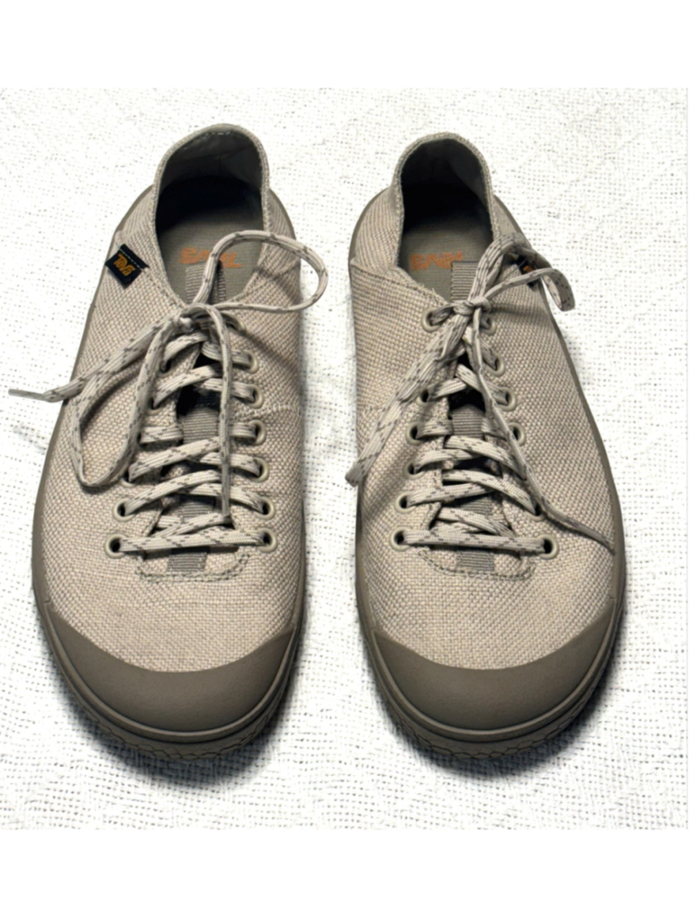 NWOT Teva Terra Canyon Canvas Beige Low Top Sneakers Women's 8.5 / Men's 7 - Picture 2 of 9